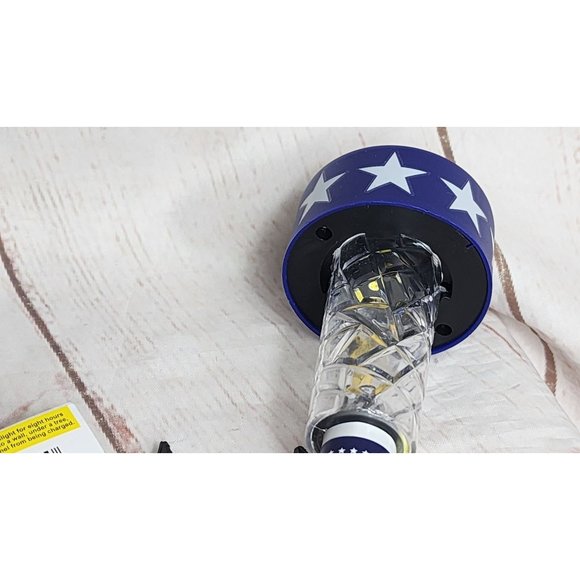 4 United States of America Red, White & Blue Patriotic Solar Stake Lights - Picture 2 of 16